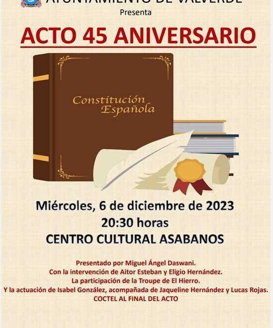 45 aniversario de la Constitución española