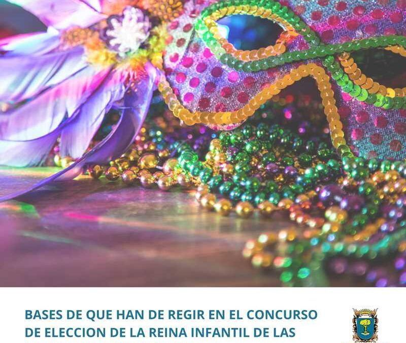 Bases del concurso de elección de la reina infantil del carnaval de Valverde 2024