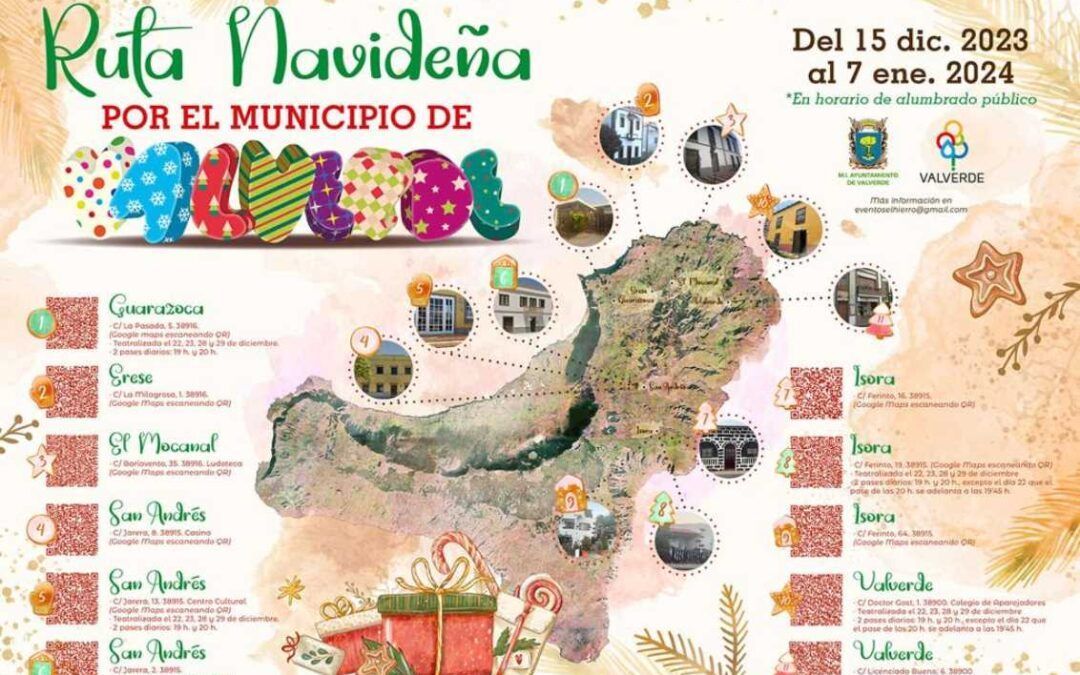 Ruta navideña por el municipio de Valverde