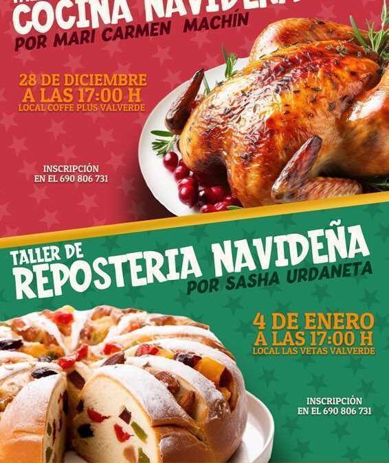 Talleres de cocina y repostería navideña
