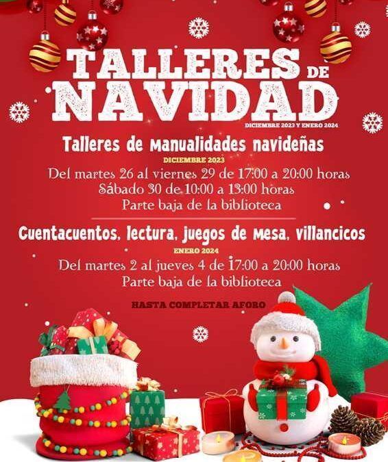 Talleres de navidad en Valverde diciembre 2023 y enero 2024