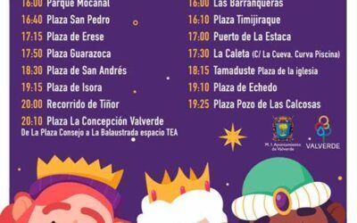 Visita de los reyes magos al municipio de Valverde