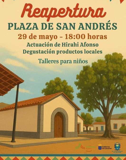 Valverde celebra la reapertura de la Plaza de San Andrés